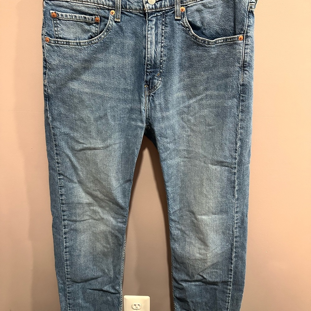 Levi's Light Blue Straight 505 Jeans Waist 34, Length 32